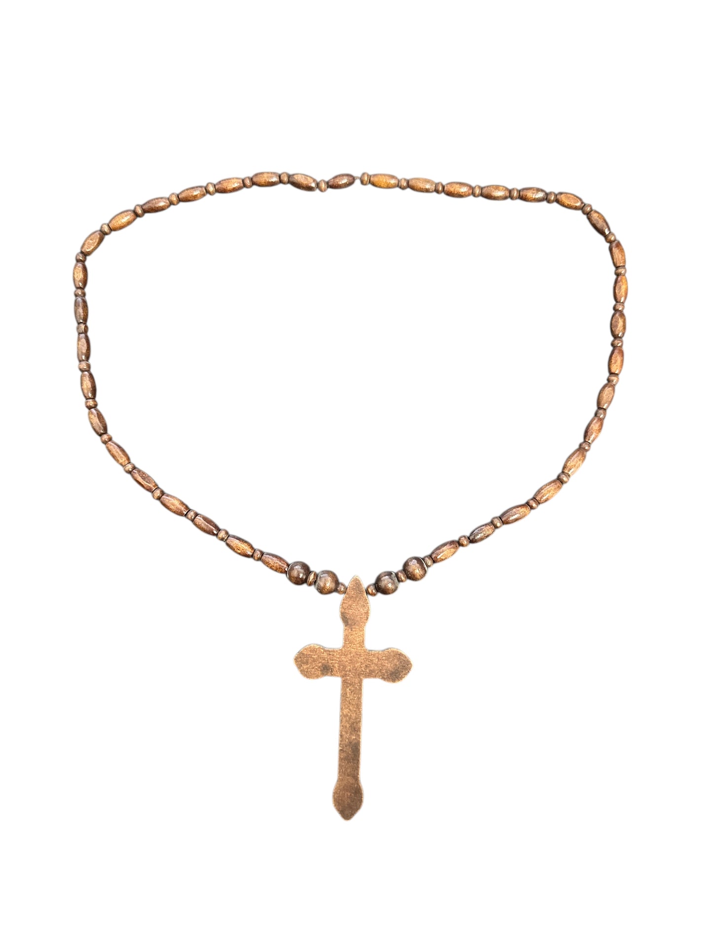 19" Dark Wooden Rosary