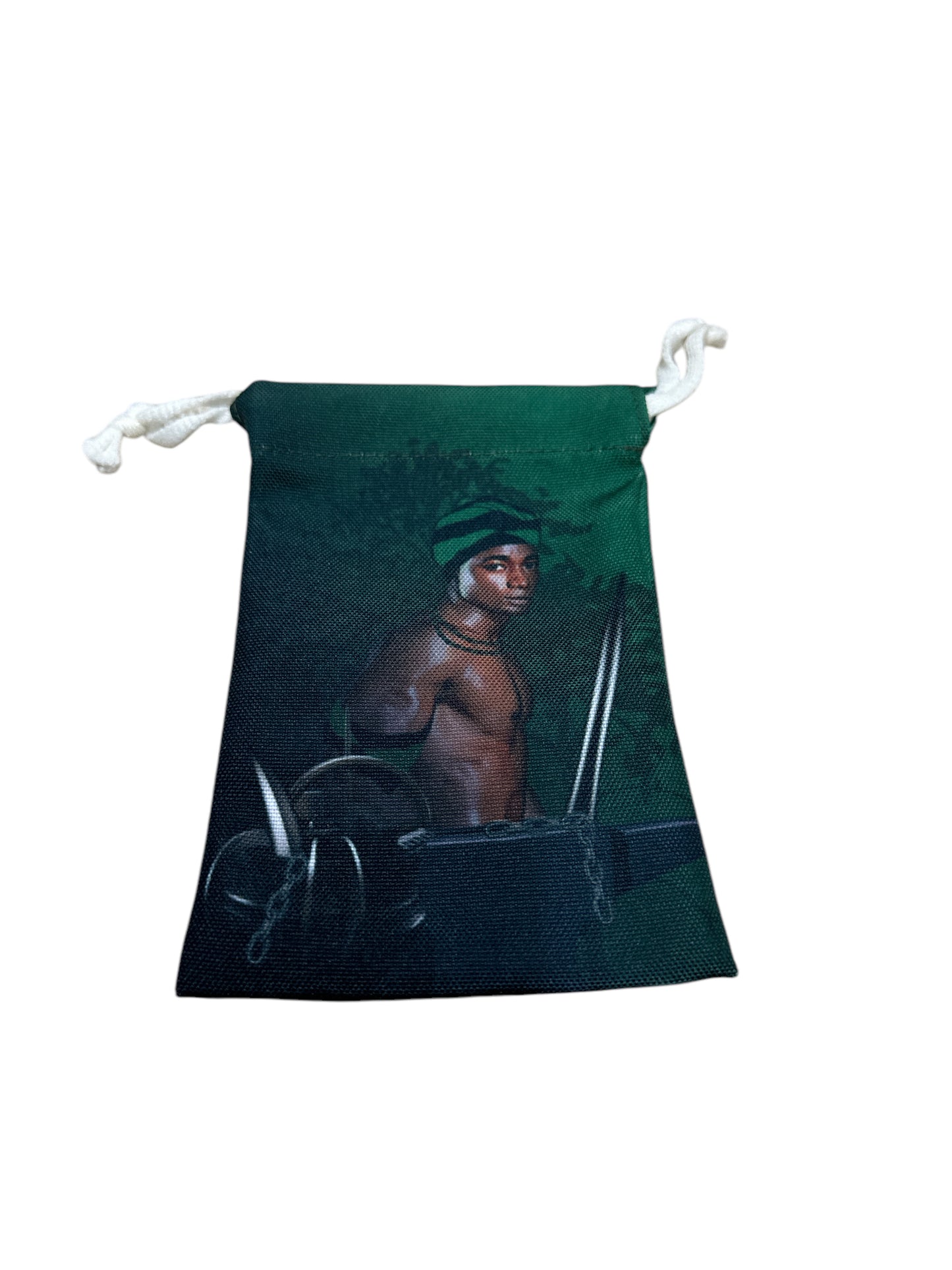 Ogun Image cowrie shells pouch 7”H x 4”W