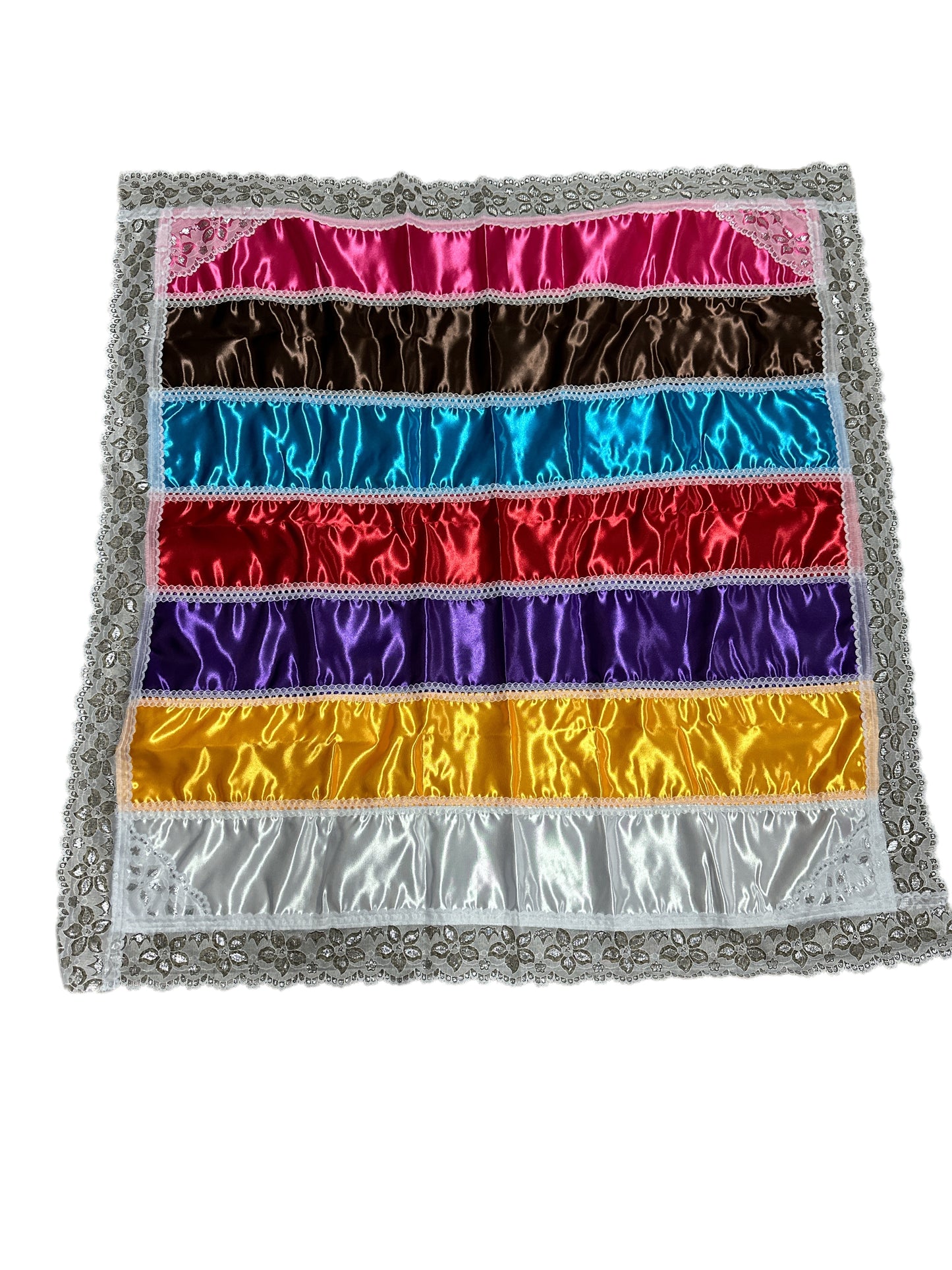 7-color satin cloth with lace 36” (1 yard)