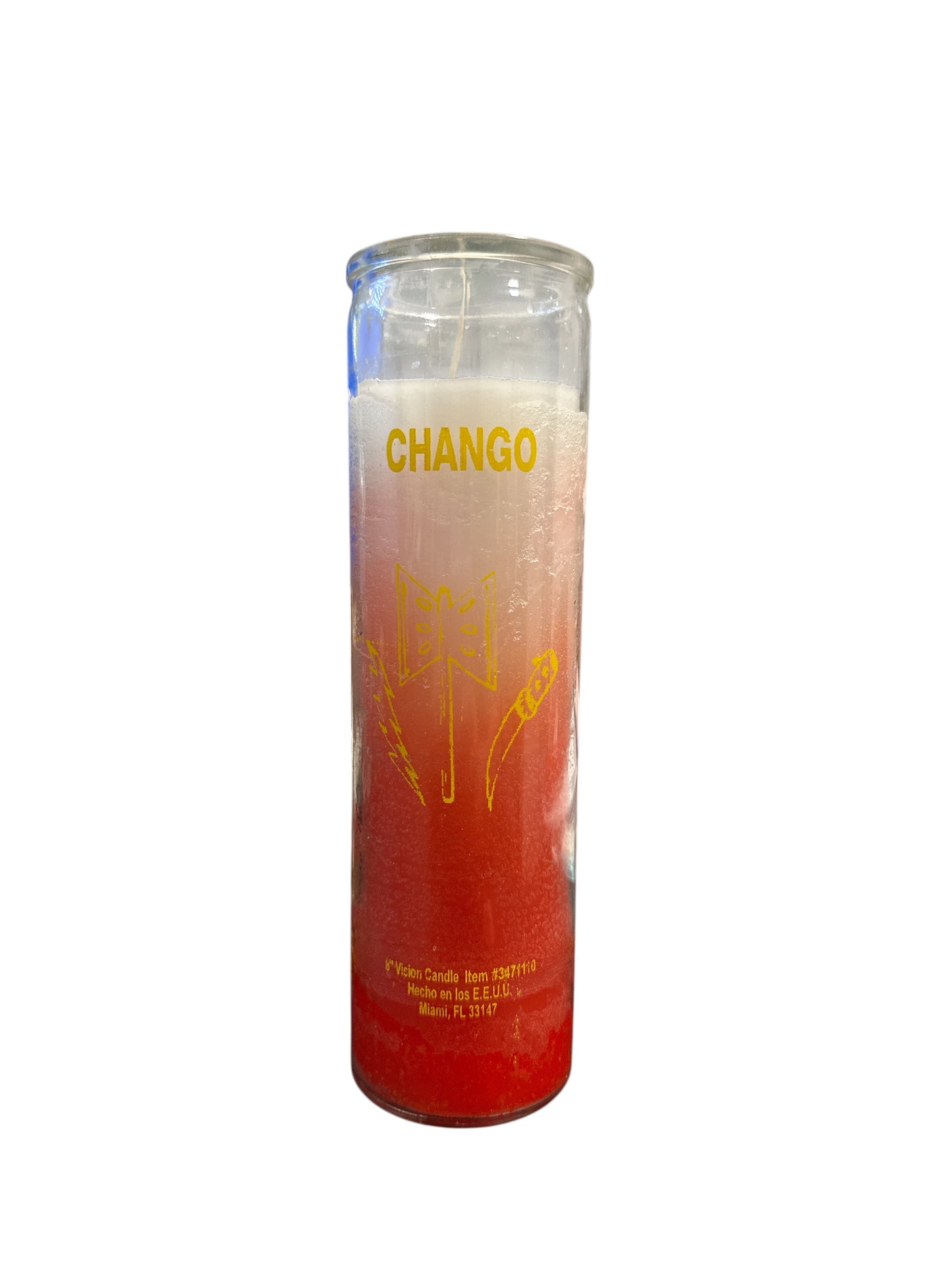 8"Shango 2 colors candle
