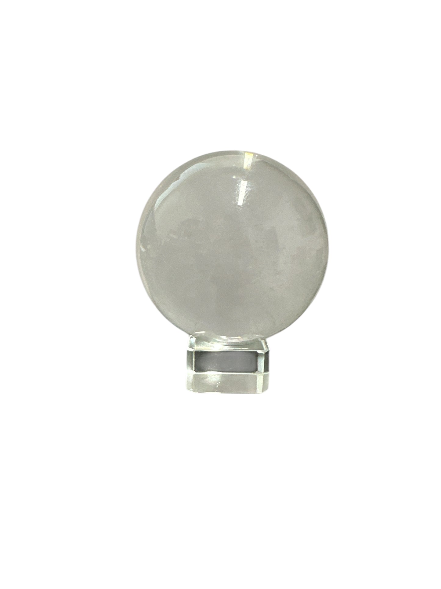 Clear Crystal Divination Ball with Stand 80 mm