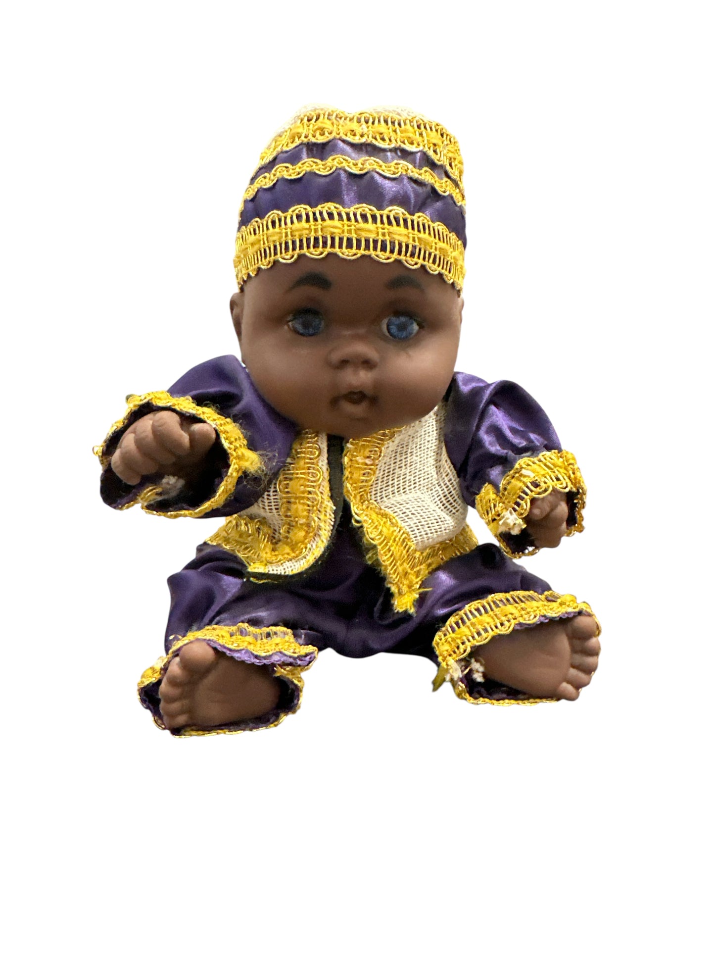 12" Baby boy dressed in Purple (Saint Lazarus/ Azojuano)