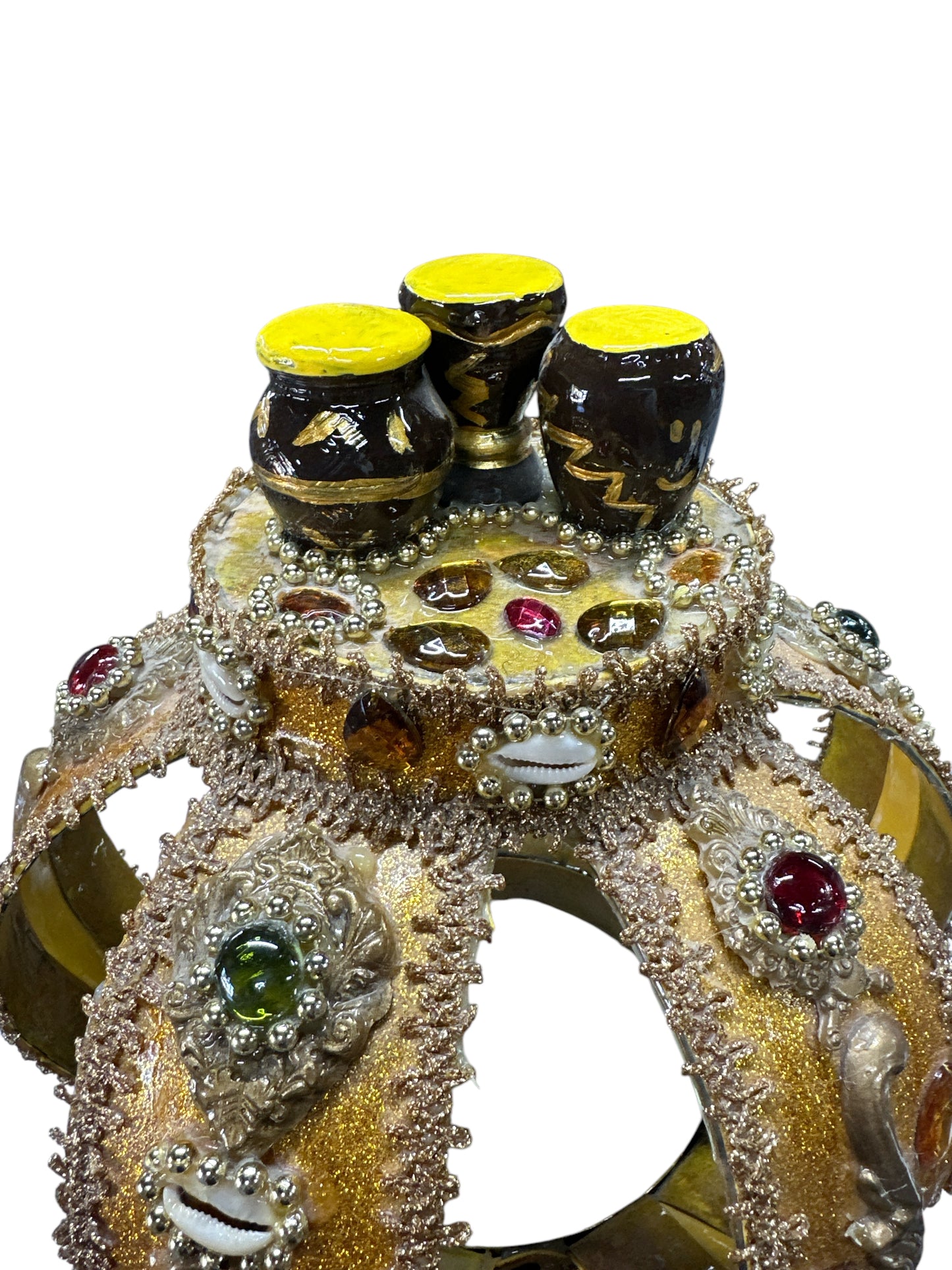 Ochun Ibu Ańa metal crown 17”H x 13”W