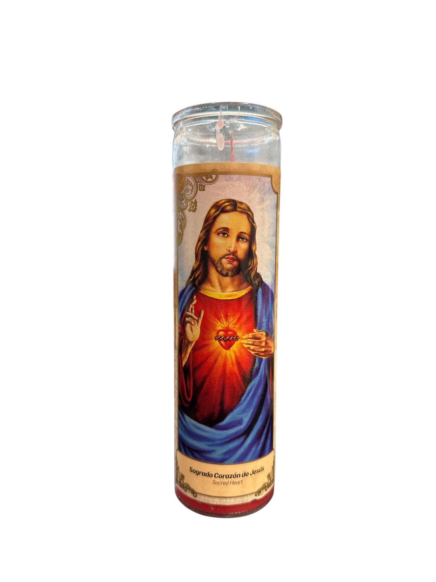 8" candle Sacred Heart