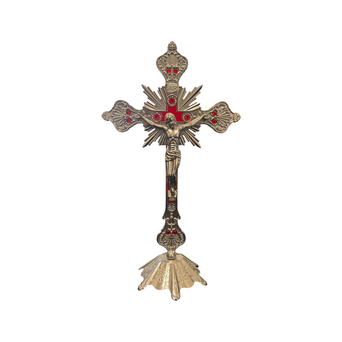 12" Silver Metal crucifix