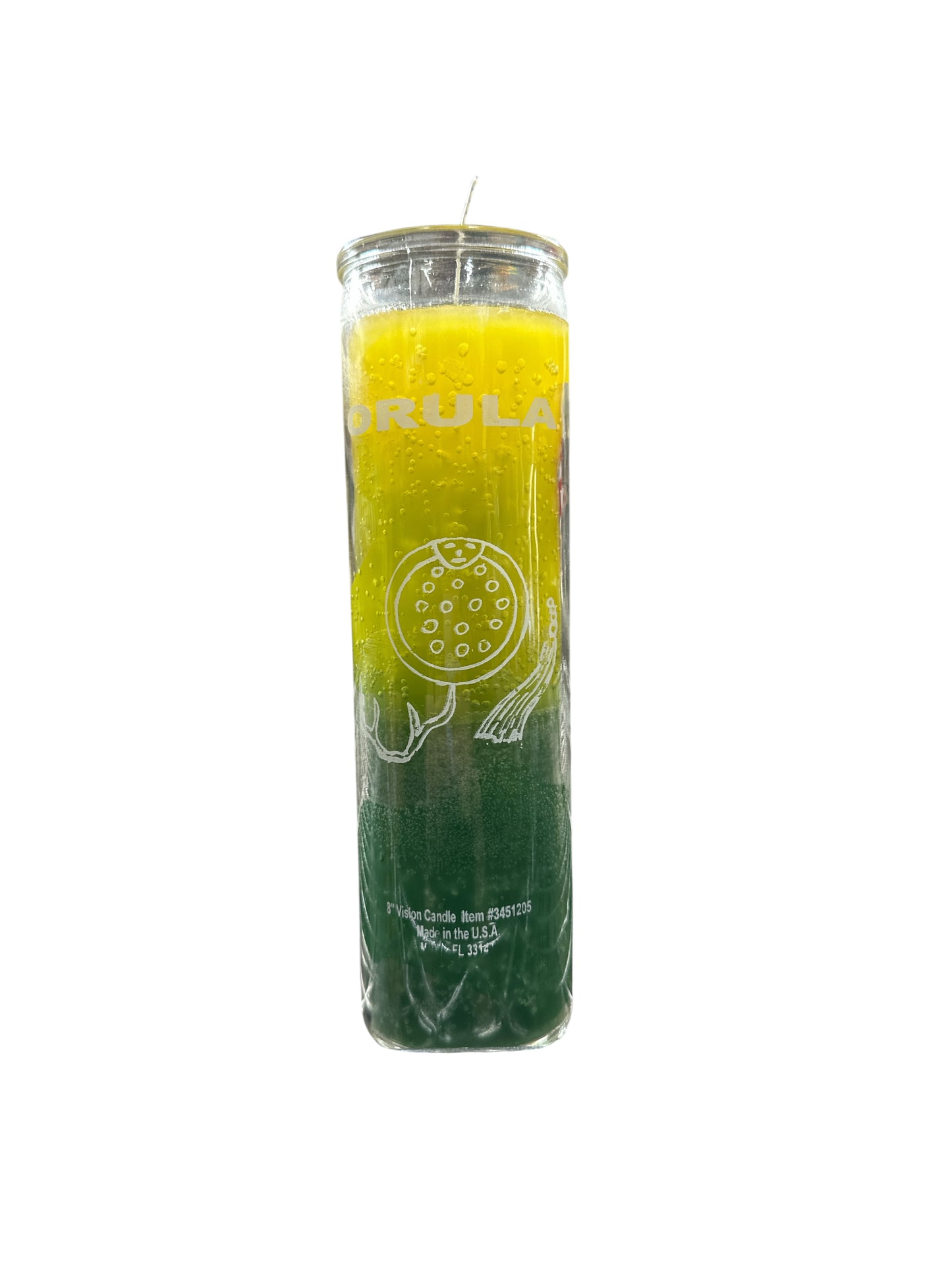 8" Orula two colors candle