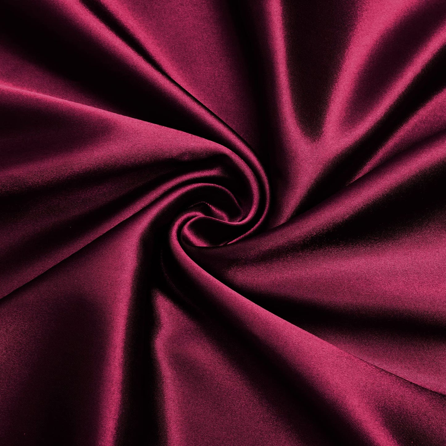 Burgundy Satin Fabric/ Burgundy Satin