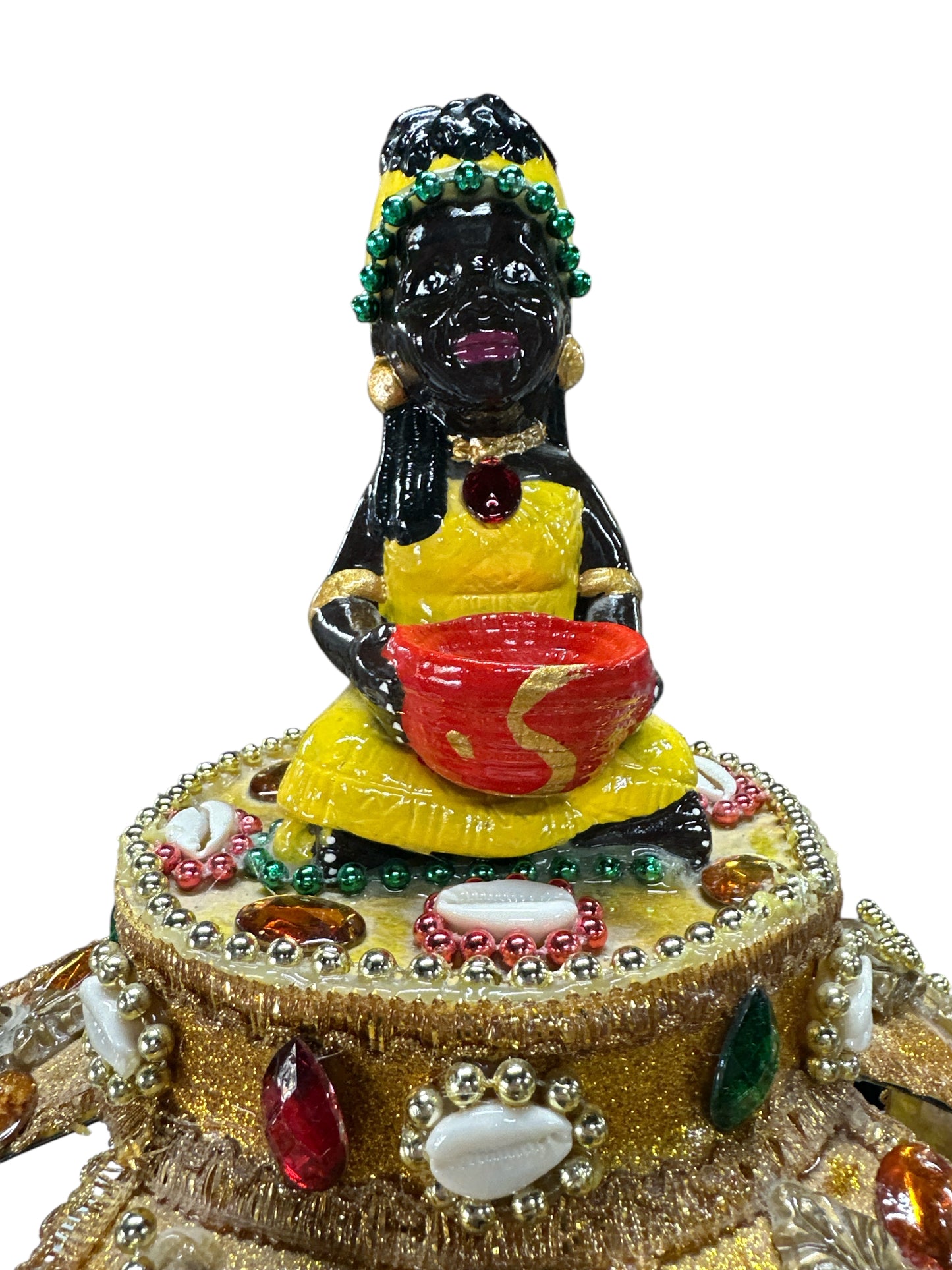 Ochun Ololodi metal crown 17”H x 13” W