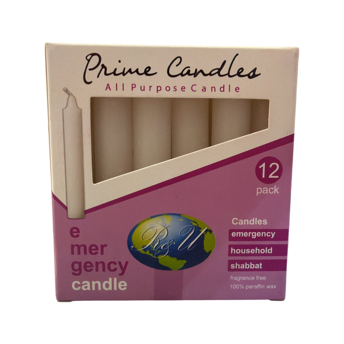 4" White Candle Box 4" (Box of 12)