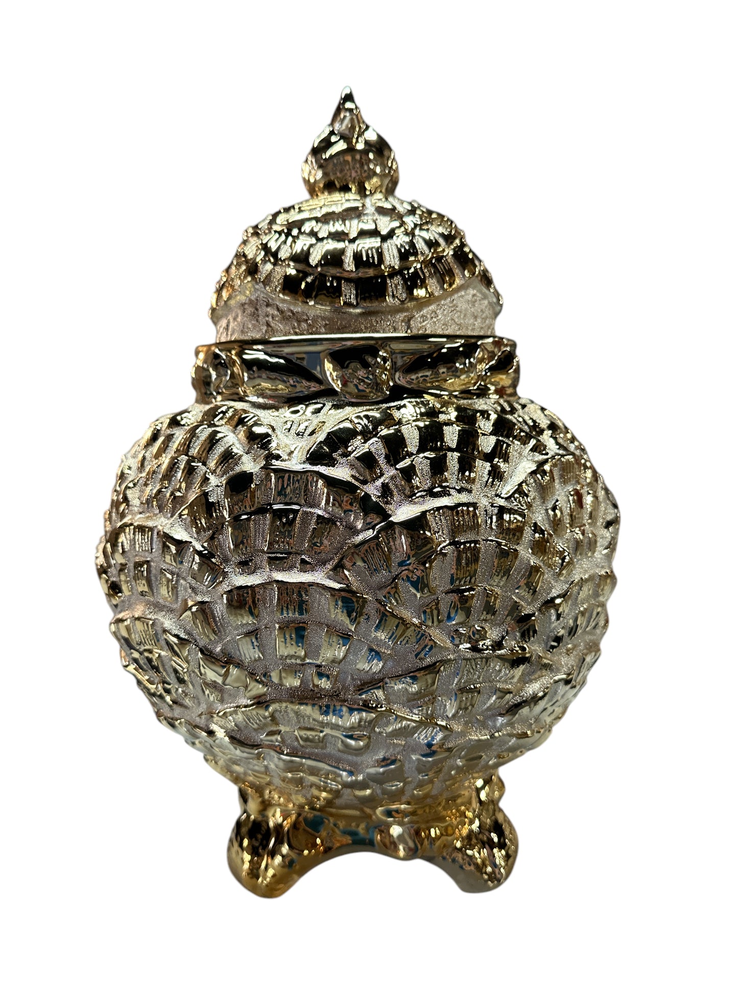 Ochun Potiche Gold 15"x 13"
