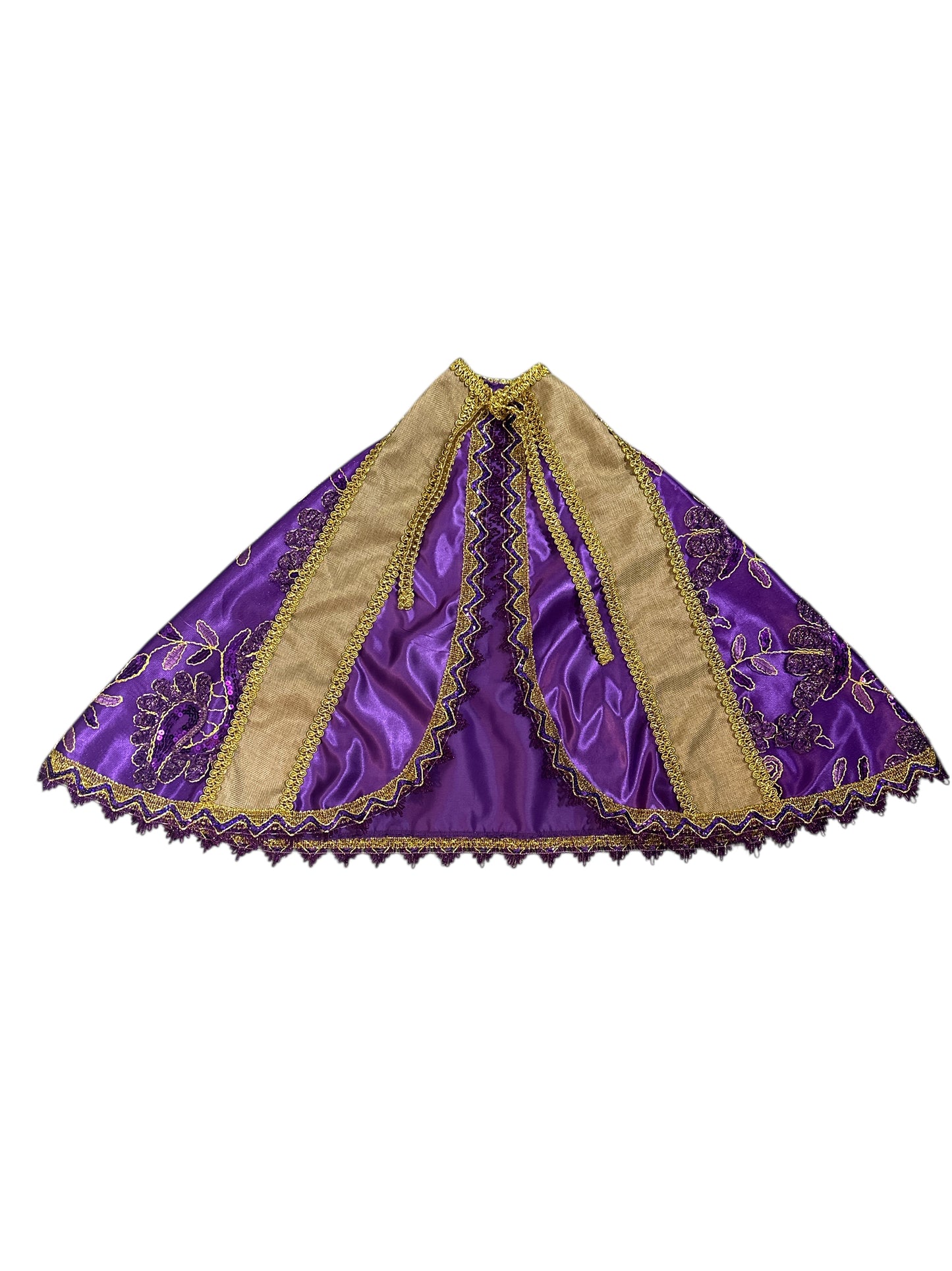 Saint Lazarus Cape satin, sack and Lace 24"