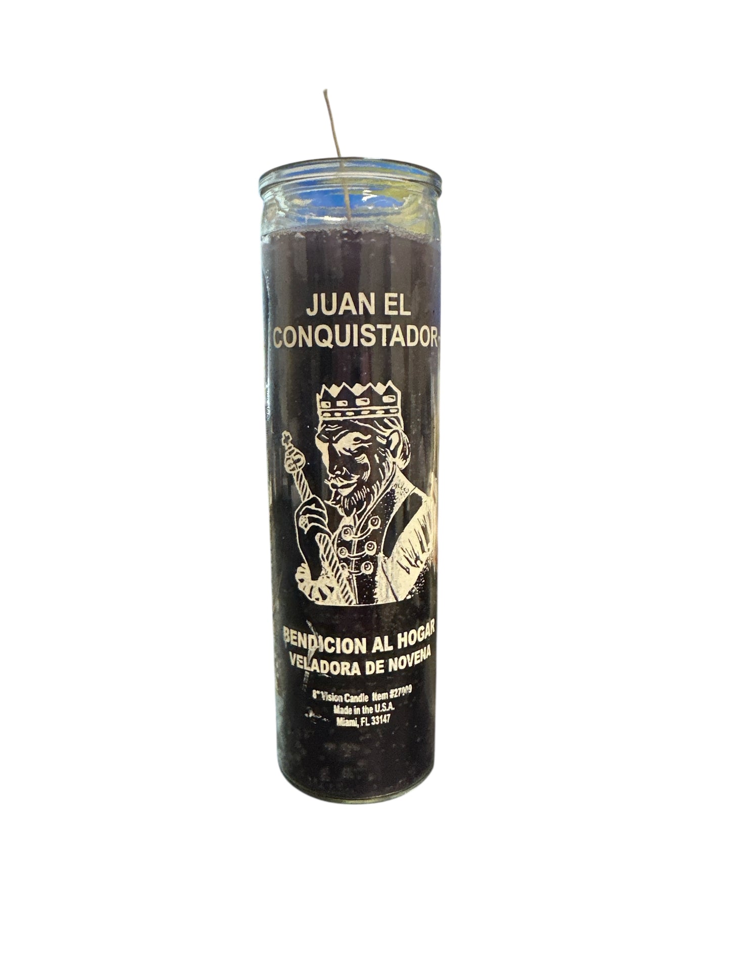 8" John the Conqueror purple candle