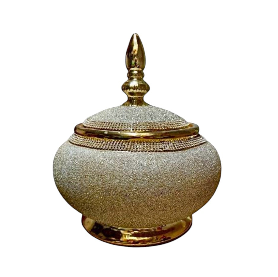 Ochun Gold Tureen (Sopera) 11”H x 10”W