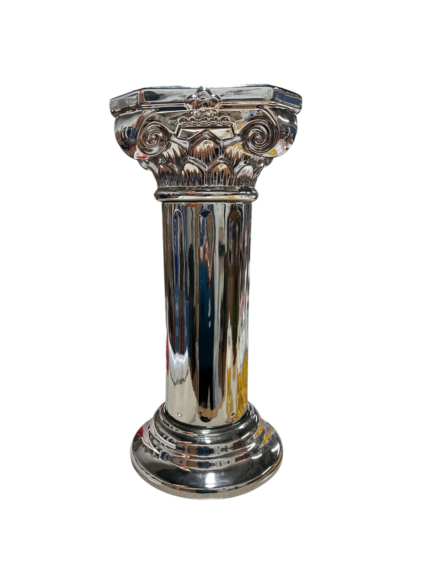 Obatala/ Yemaya SIlver Pedestal 23"X 10"