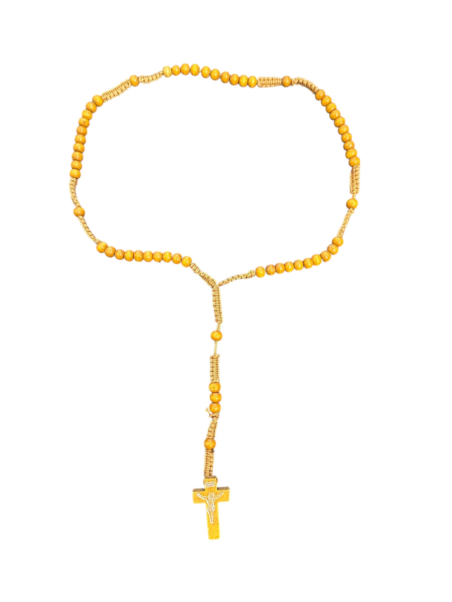 18” Light Wooden Rosary