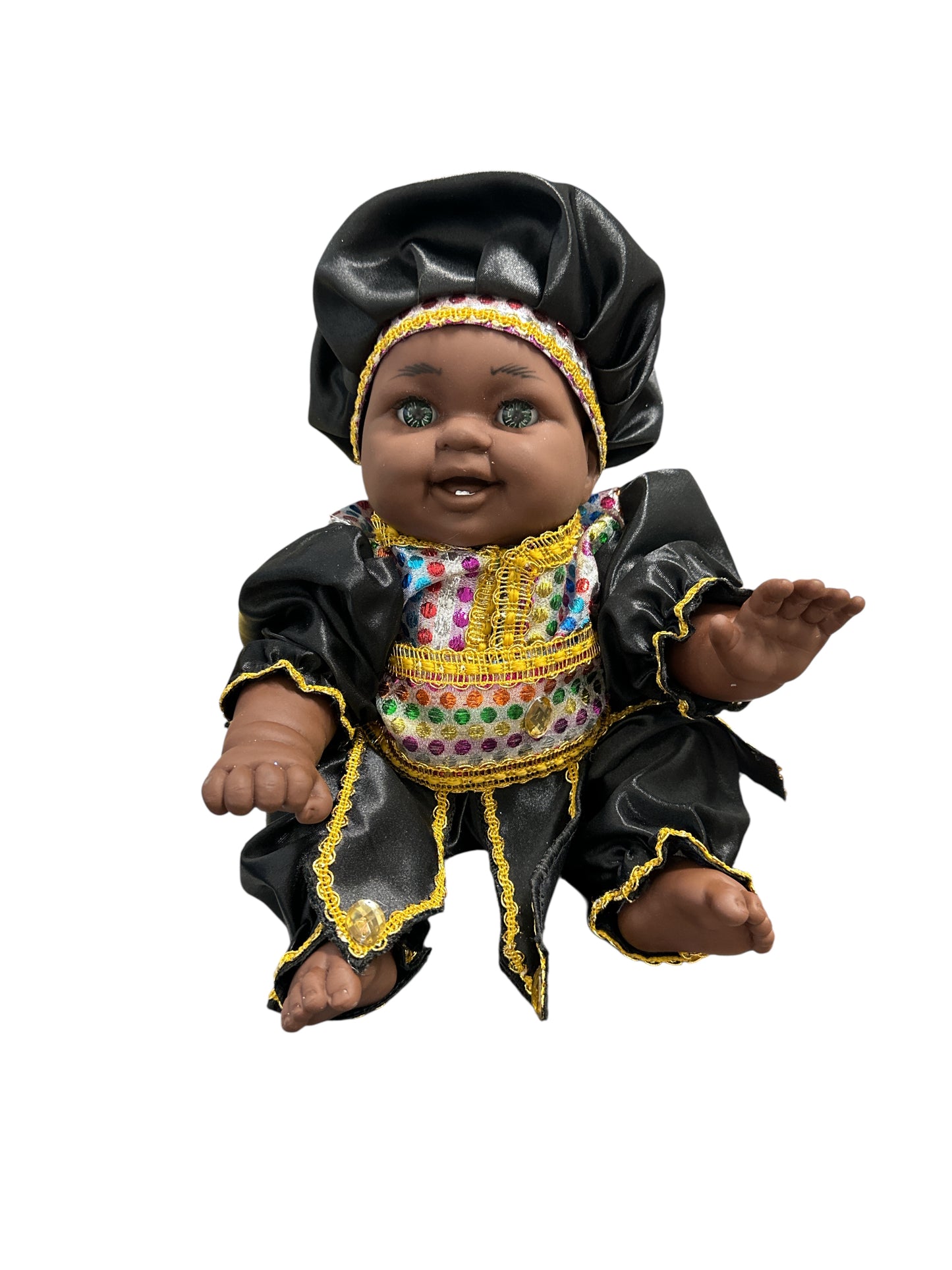 12" Baby boy dressed in Black (Egun, Ancestor)