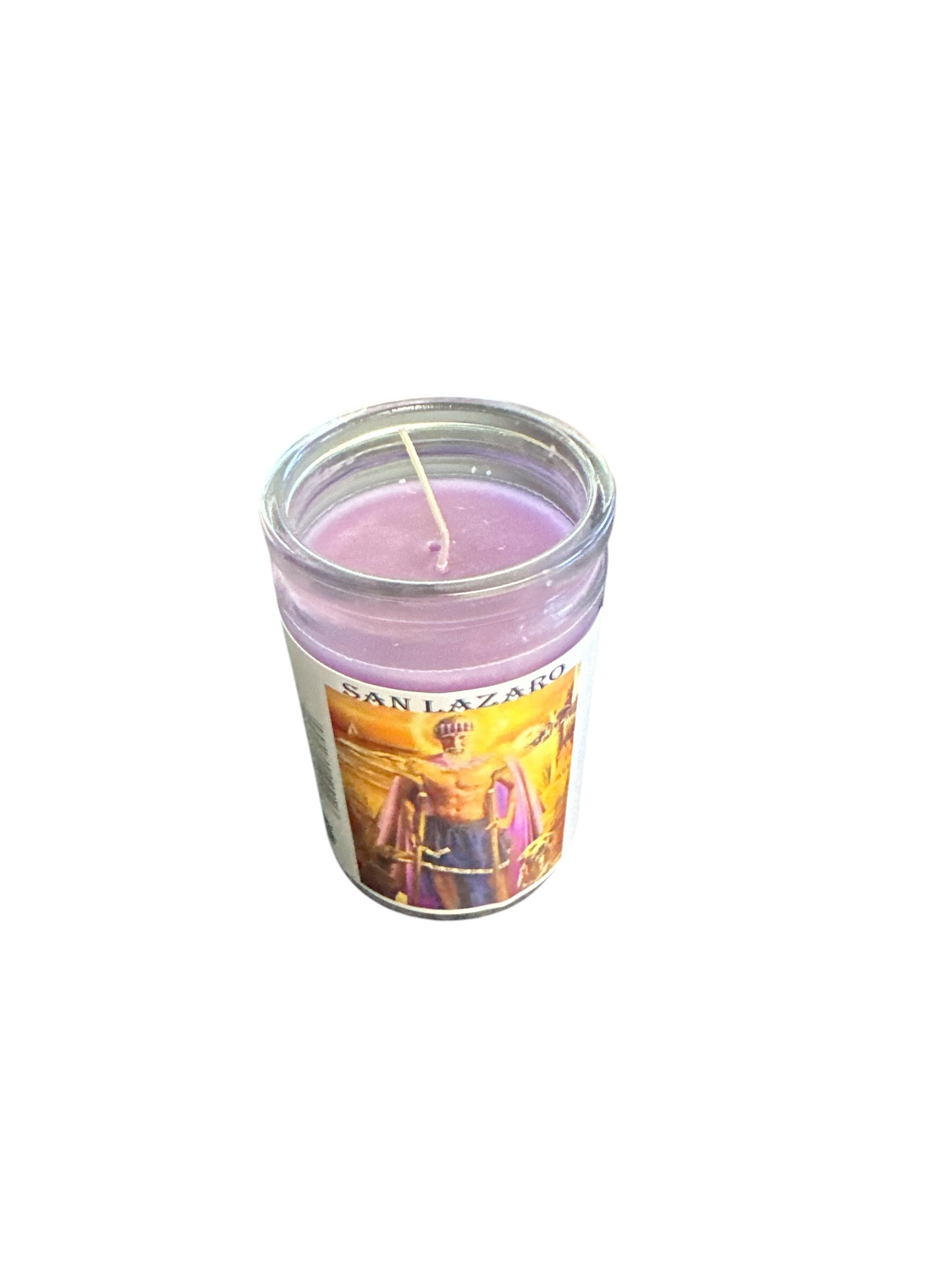Saint Lazarus Image candle 3.5"