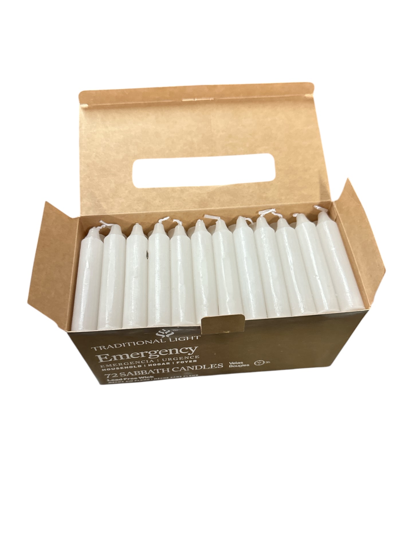 Sabbath Candle Box 4" (72 Units)