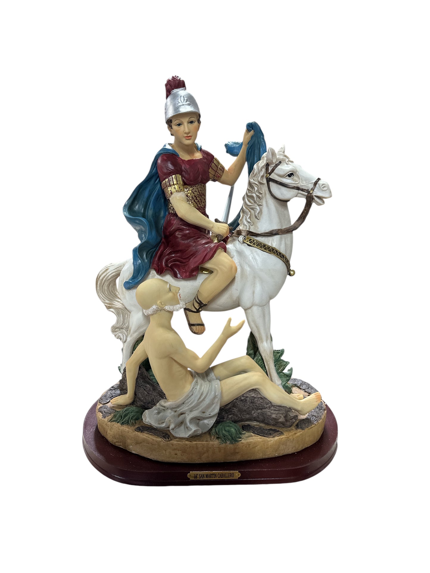 San Martín Caballero statue 18”H