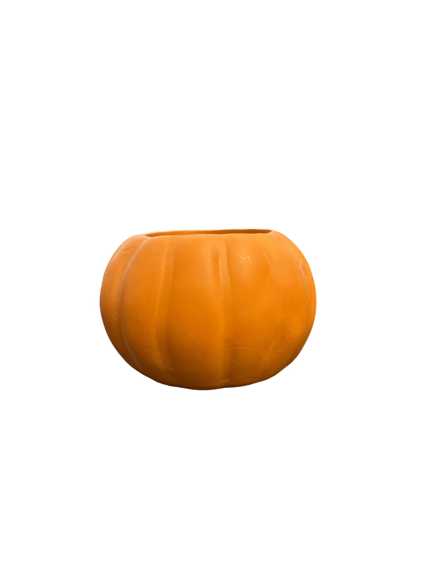 Clay Pumpkin 4"H x 4.5"w