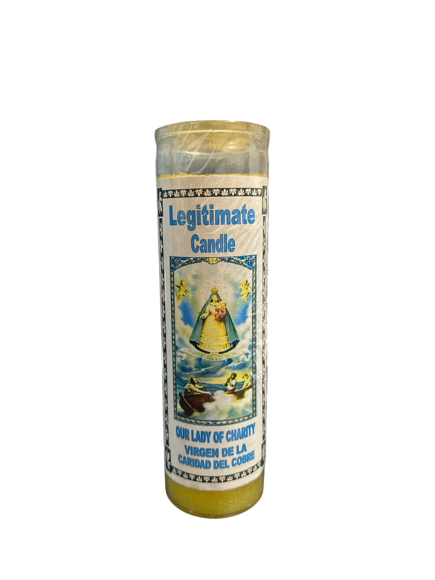 8" Our Lady of Charity Aromatic image candle
