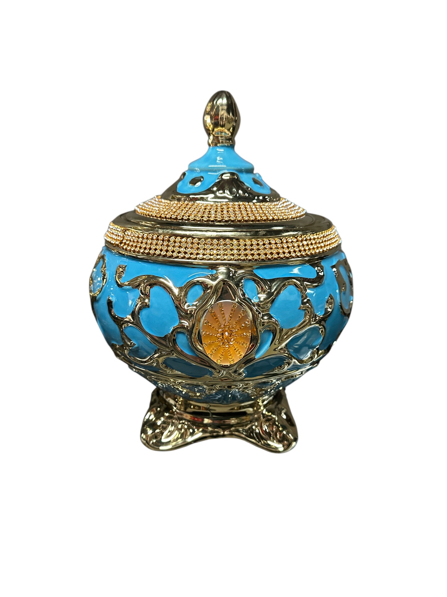 Yemaya Asesu Light/ Blue Potiche 10"x 7"