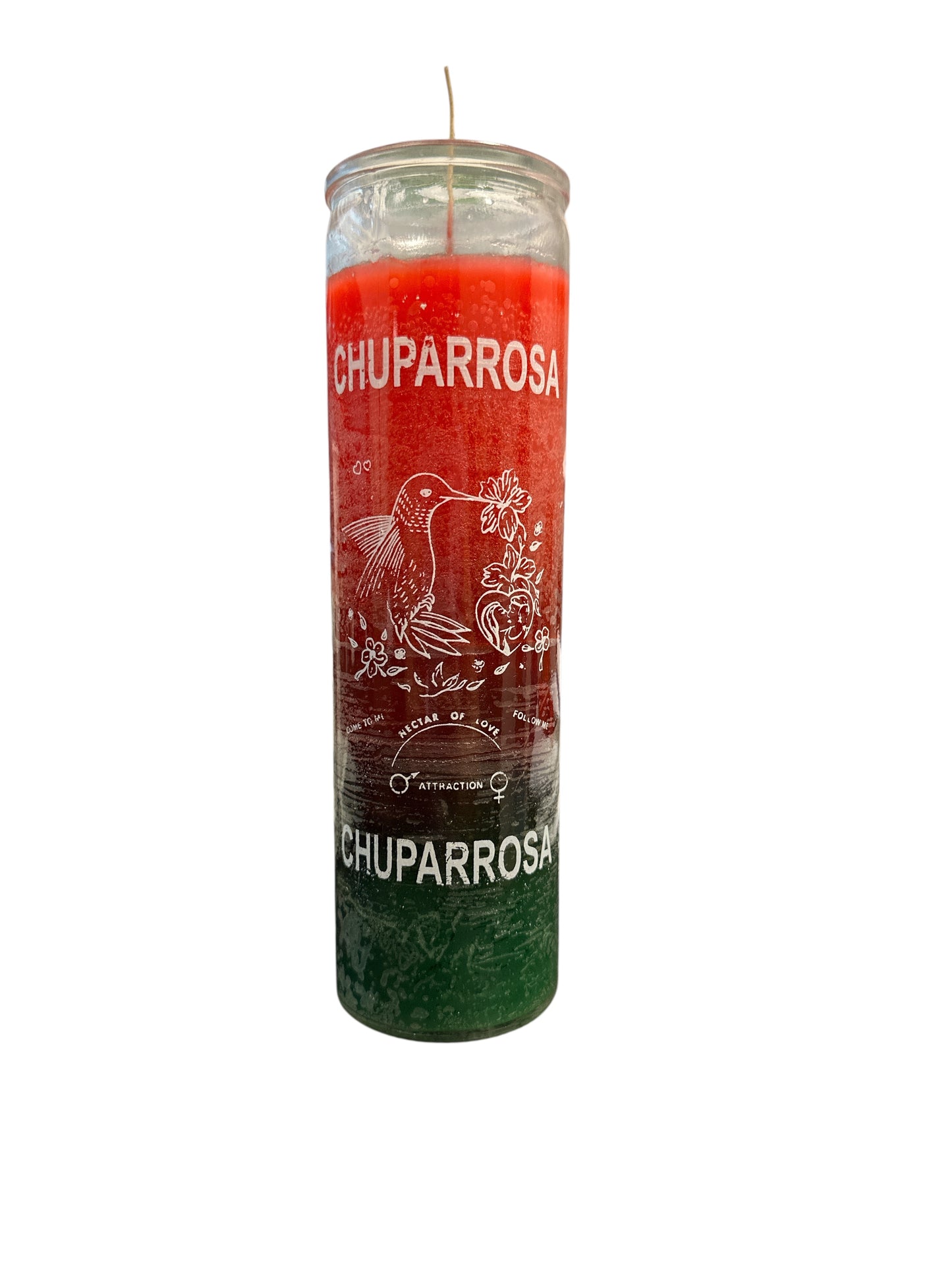 8" Hummingbird (Chuparrosa) Candle two colors Red and Green