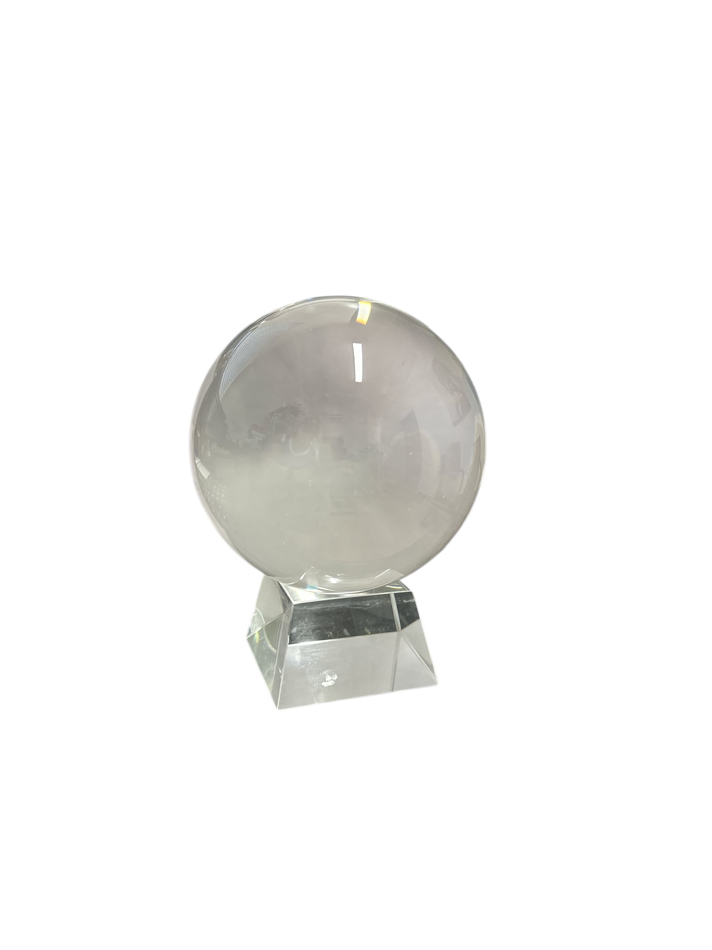 Clear Crystal Divination Ball with Stand 150 mm
