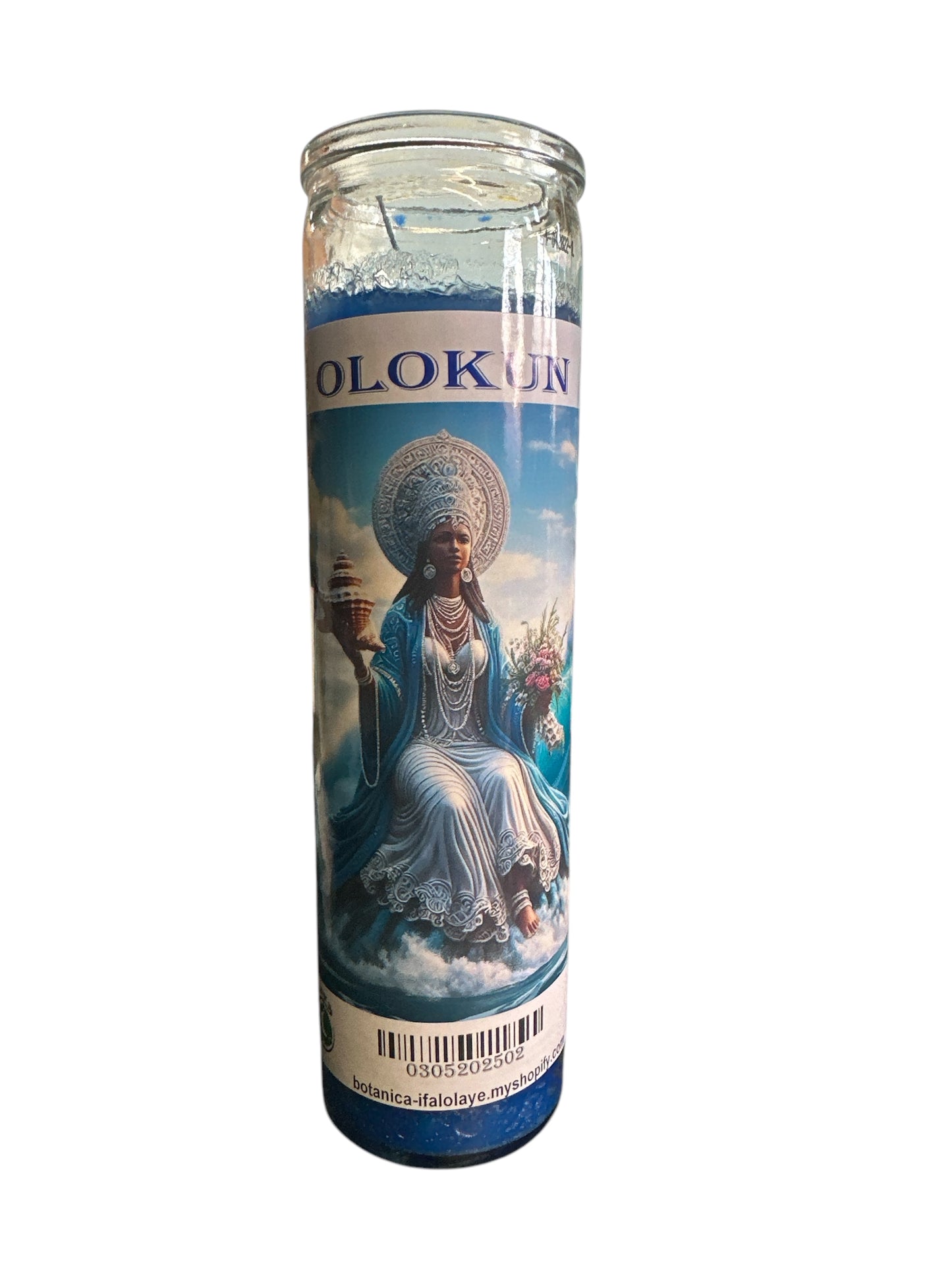 8" Olokun candle image