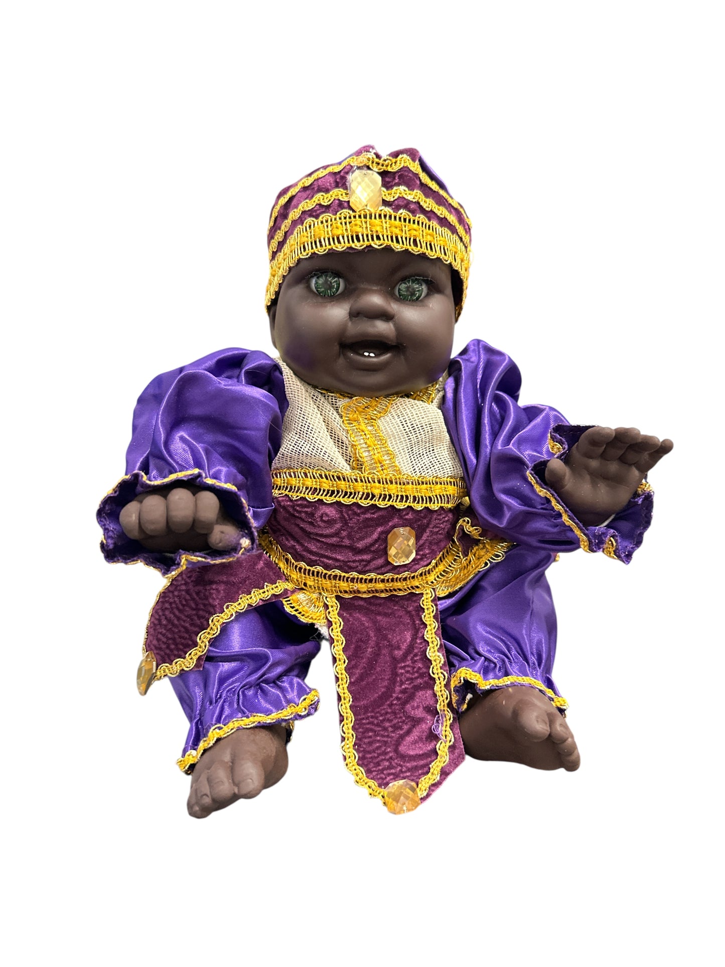 12" Baby boy dressed in Purple (Saint Lazarus/ Azojuano)