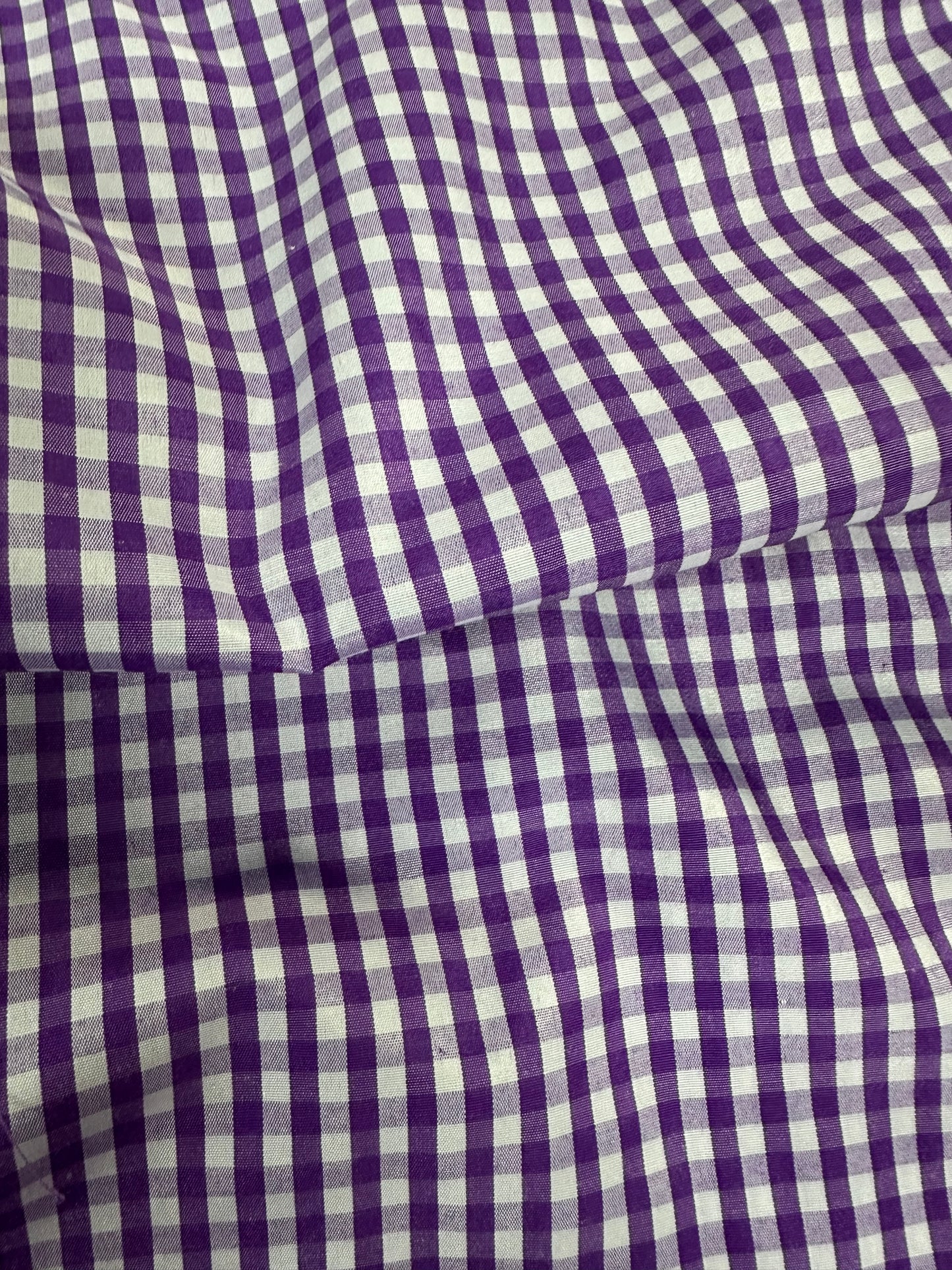 Purple Gingham Fabric 60"x 36"