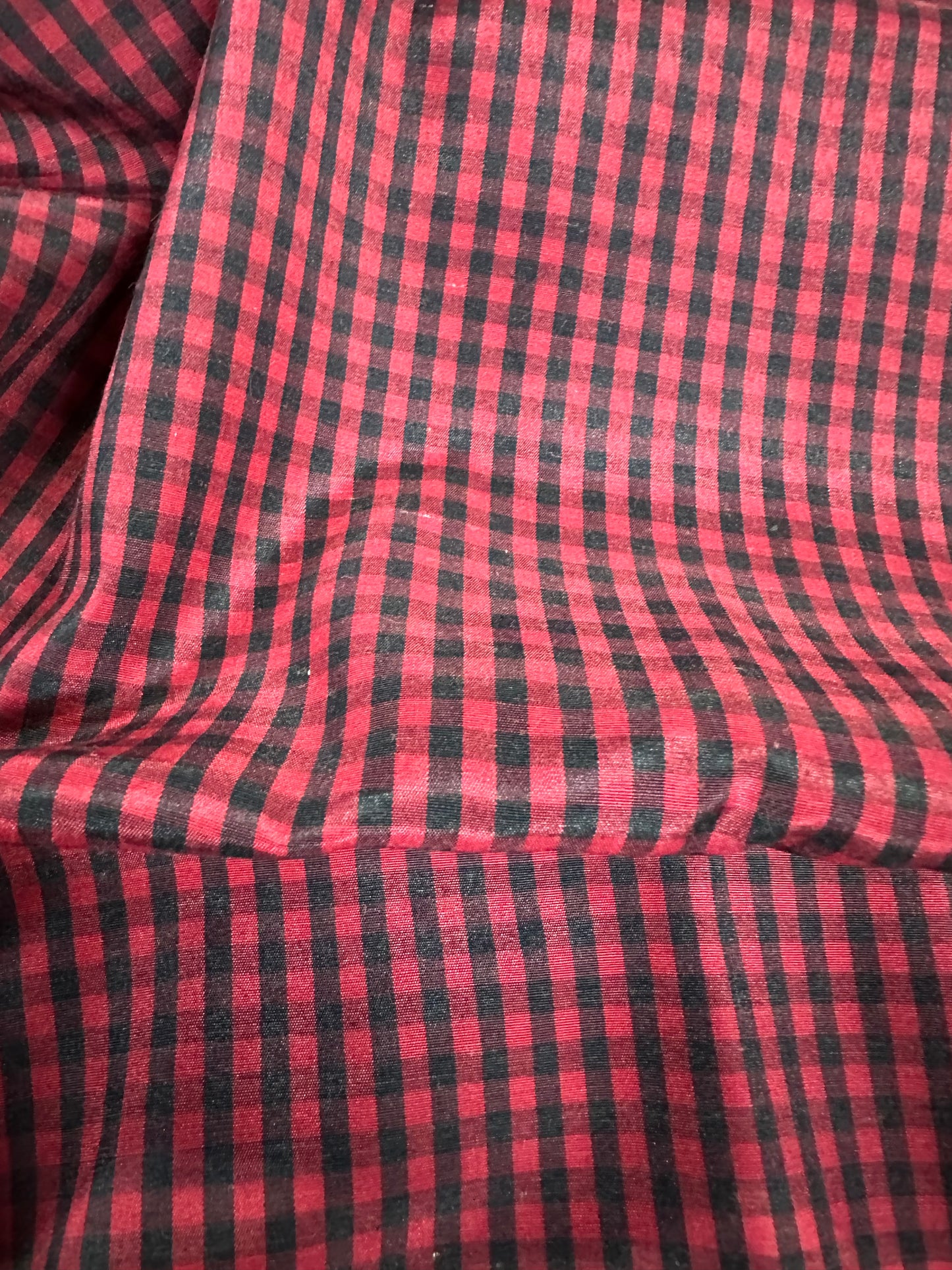 Black and Red Gingham Fabric 60"x 36"