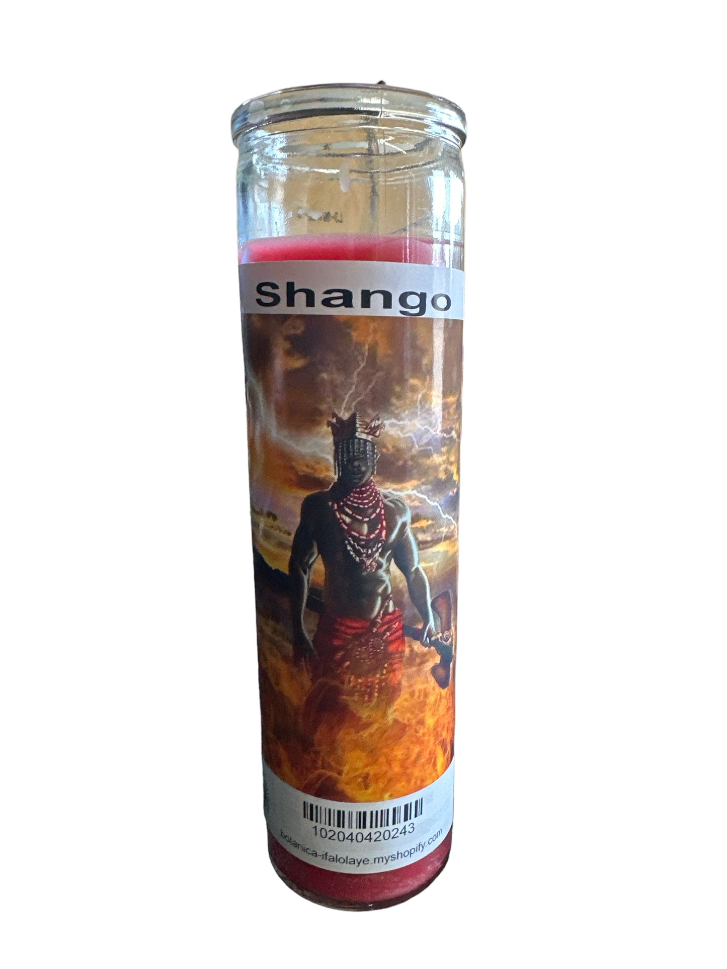 8" Shango Image candle