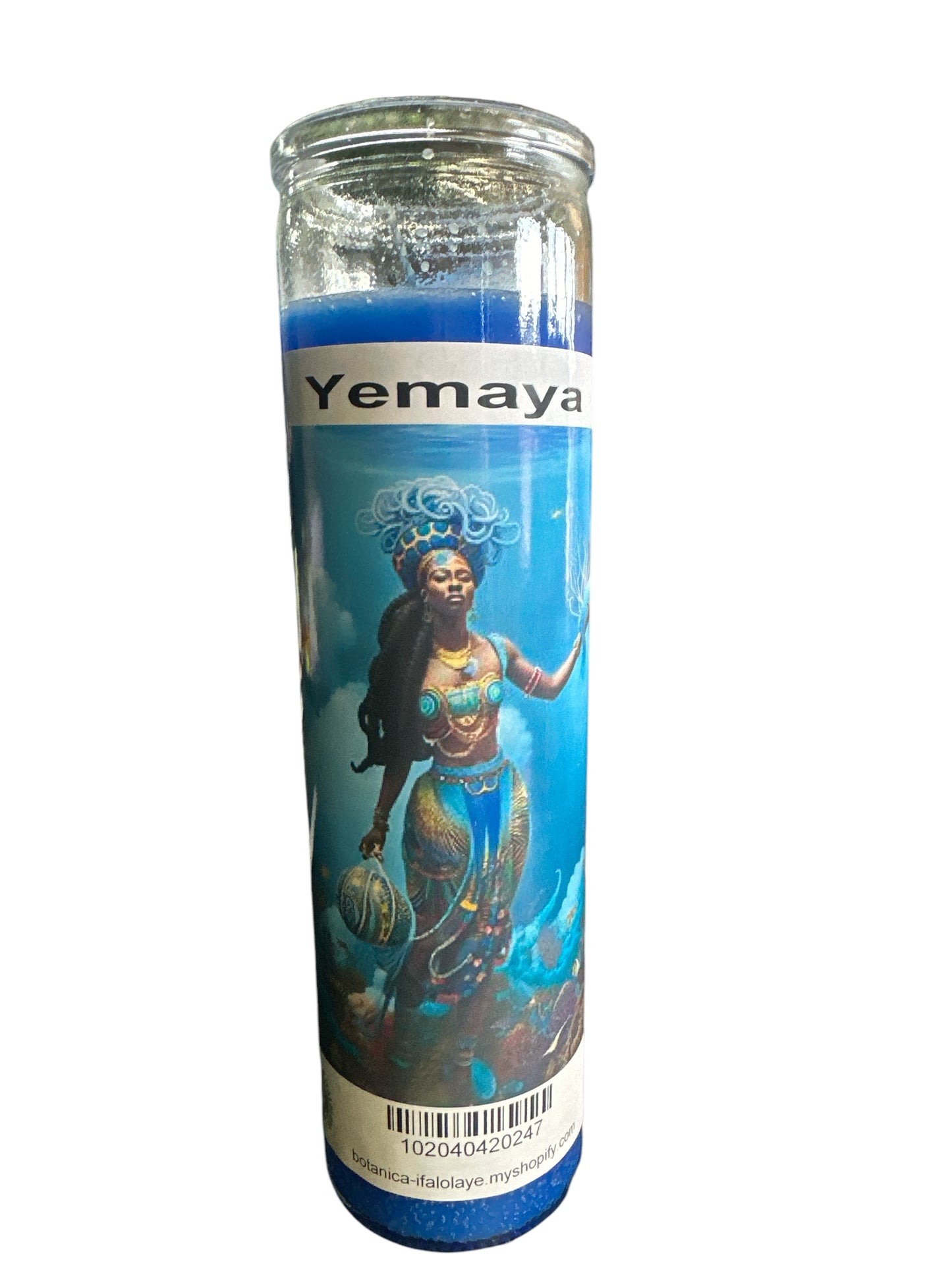 8" Yemaya Image Candle