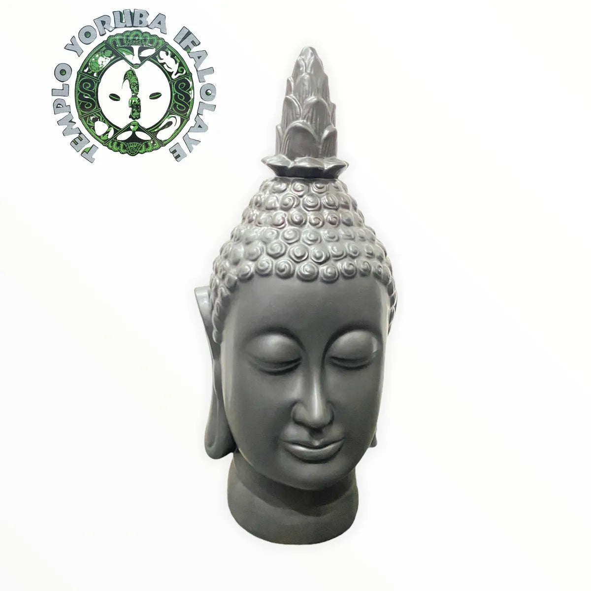 Buddha black head Image 18"
