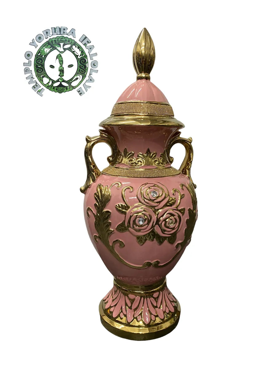 Obba ceramic potiche 24"