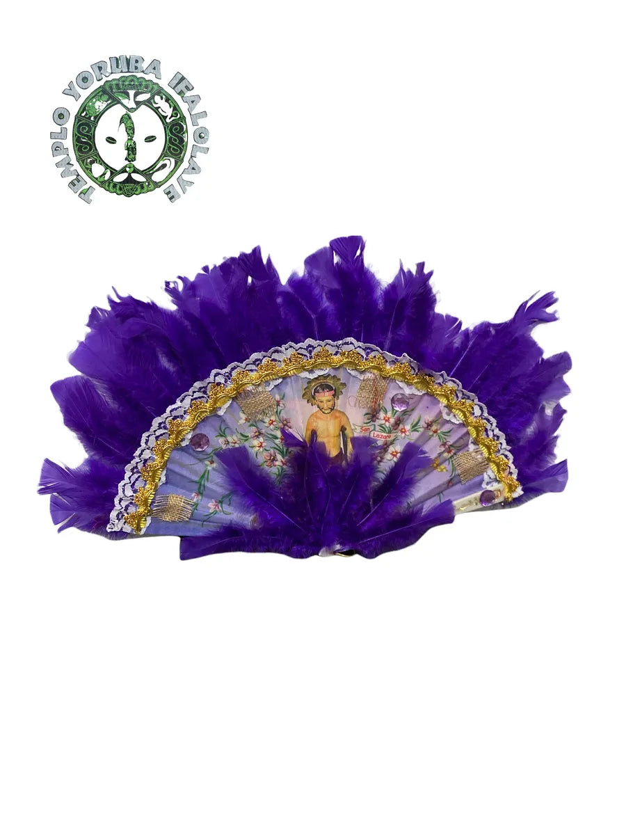 Saint Lazarus hand fan