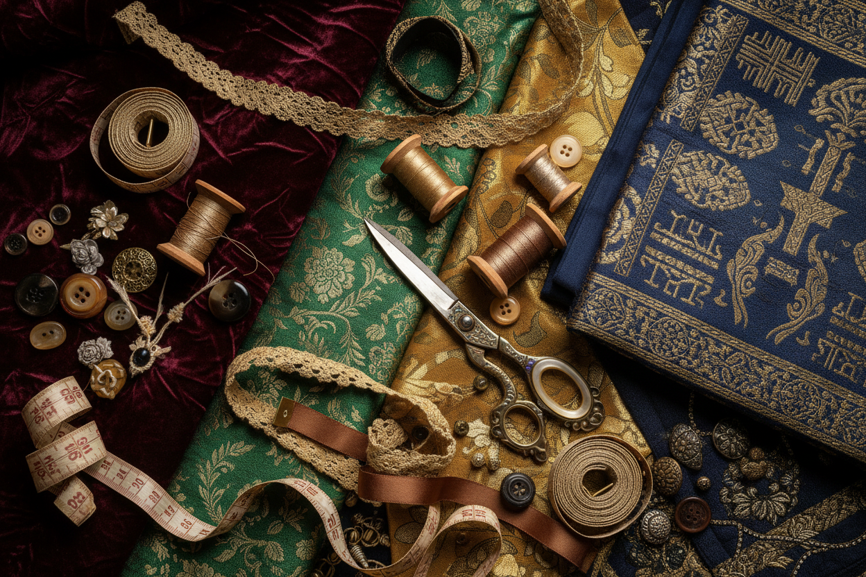 Fabric, Sewing, Trimming and Cloth