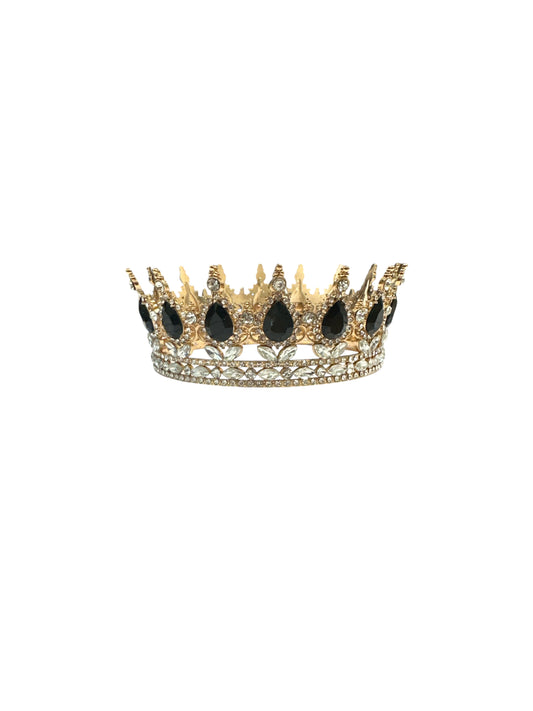 Gold and Black Crown 2"H x 5"W