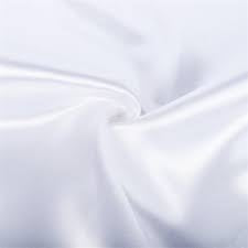 White Satin Fabric/ Tela Blanca de Satin