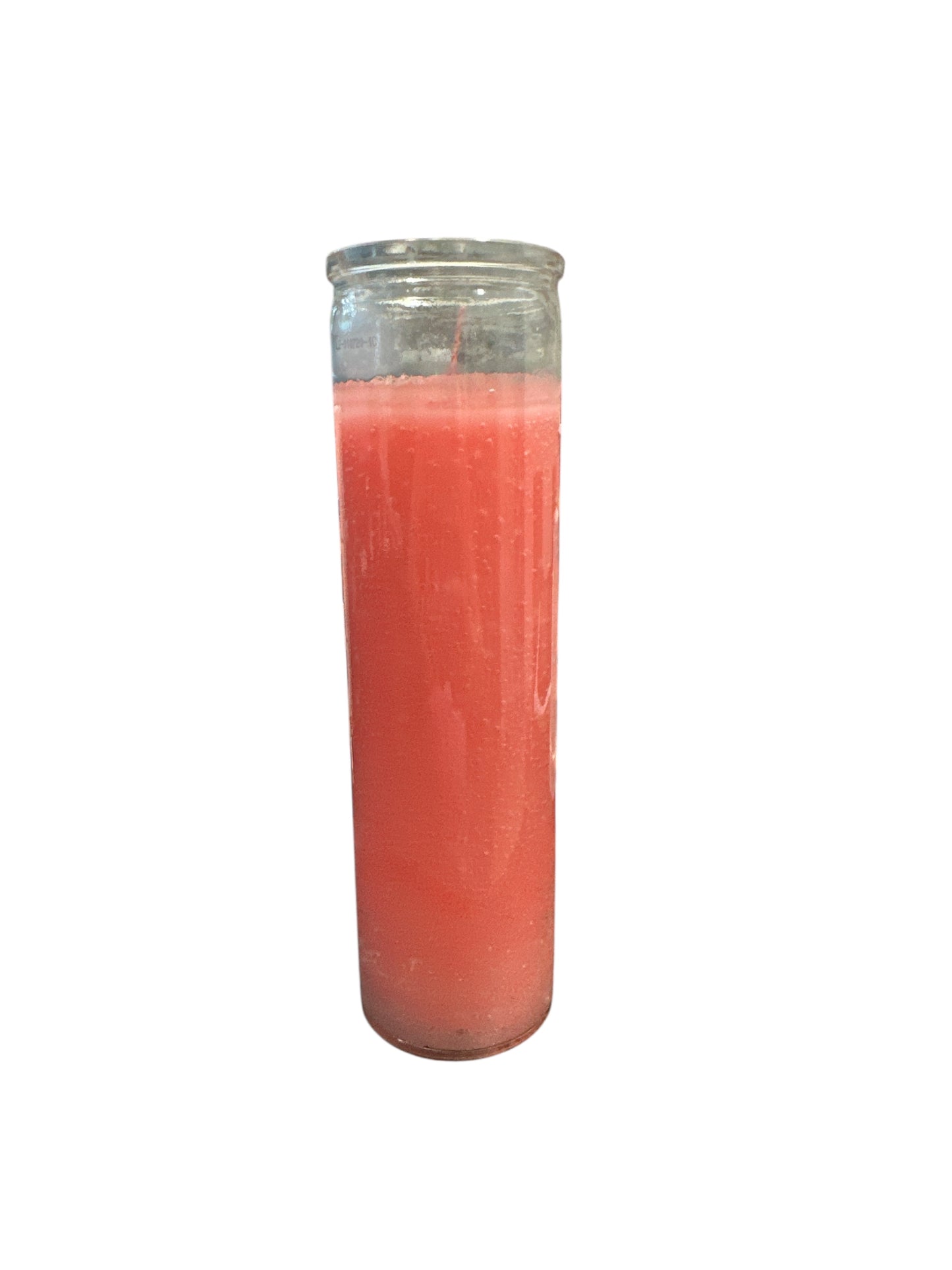 8" Glass color Candle