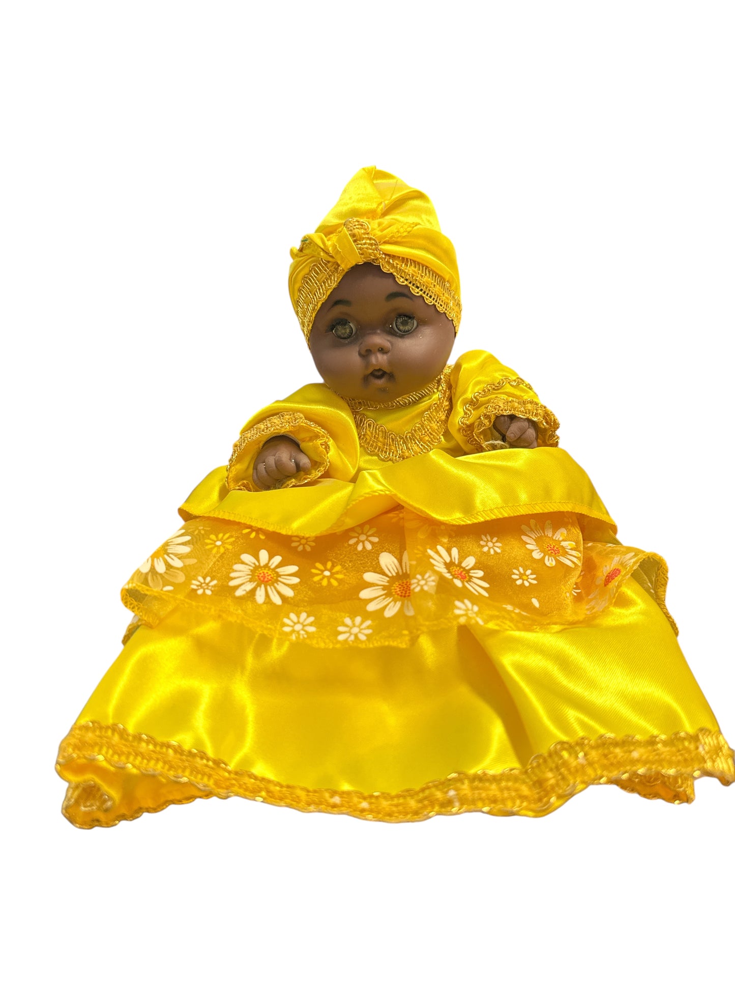 9" Spiritual doll dressed in Yellow (Ochun)