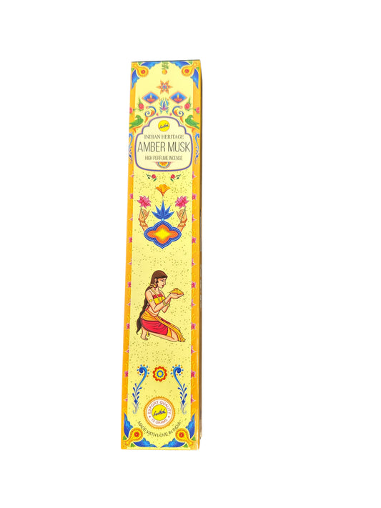 Amber Musk incense stick 1 pack (8 sticks)