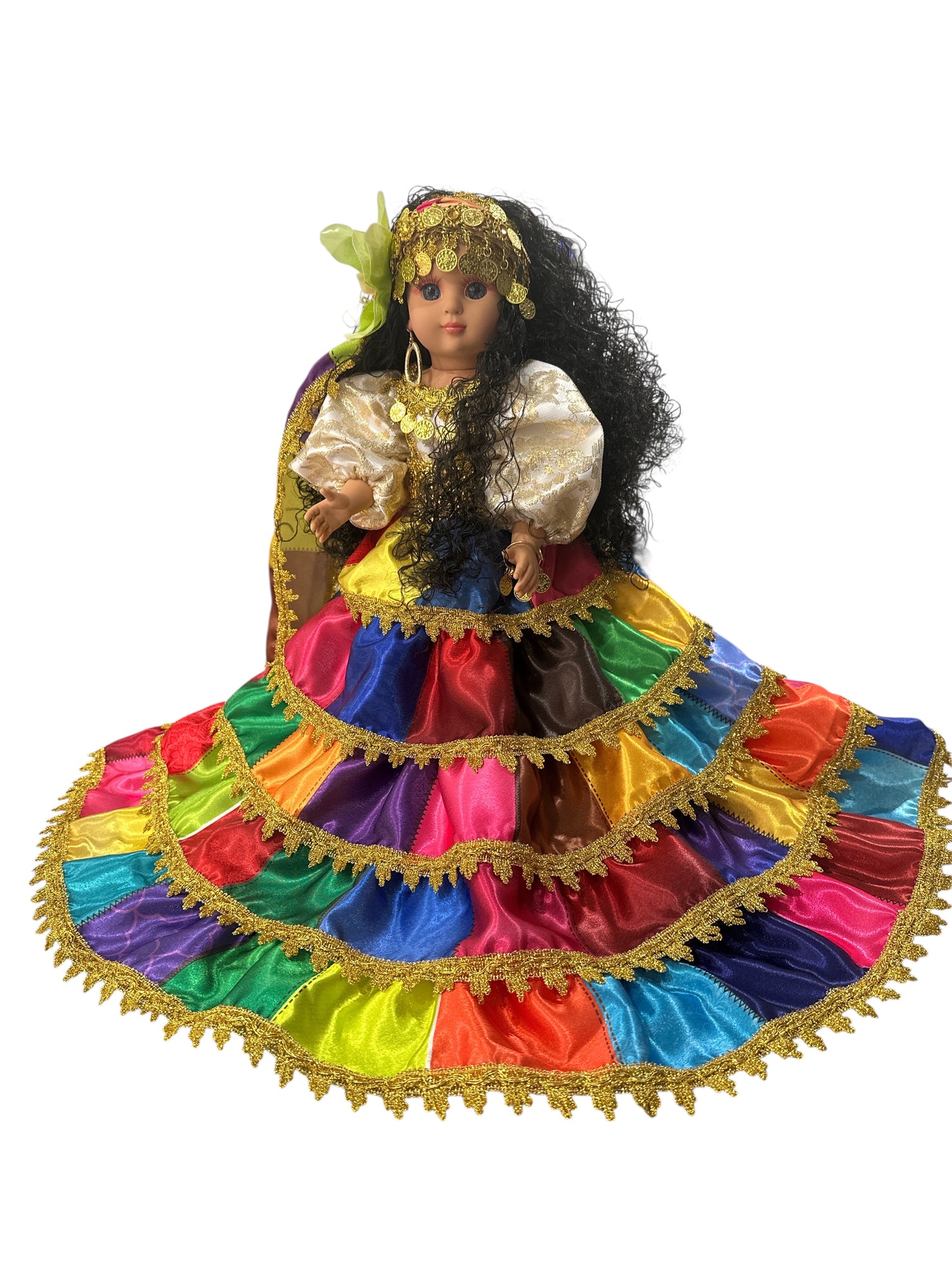 Multicolor Gipsy Spiritual Doll 17"
