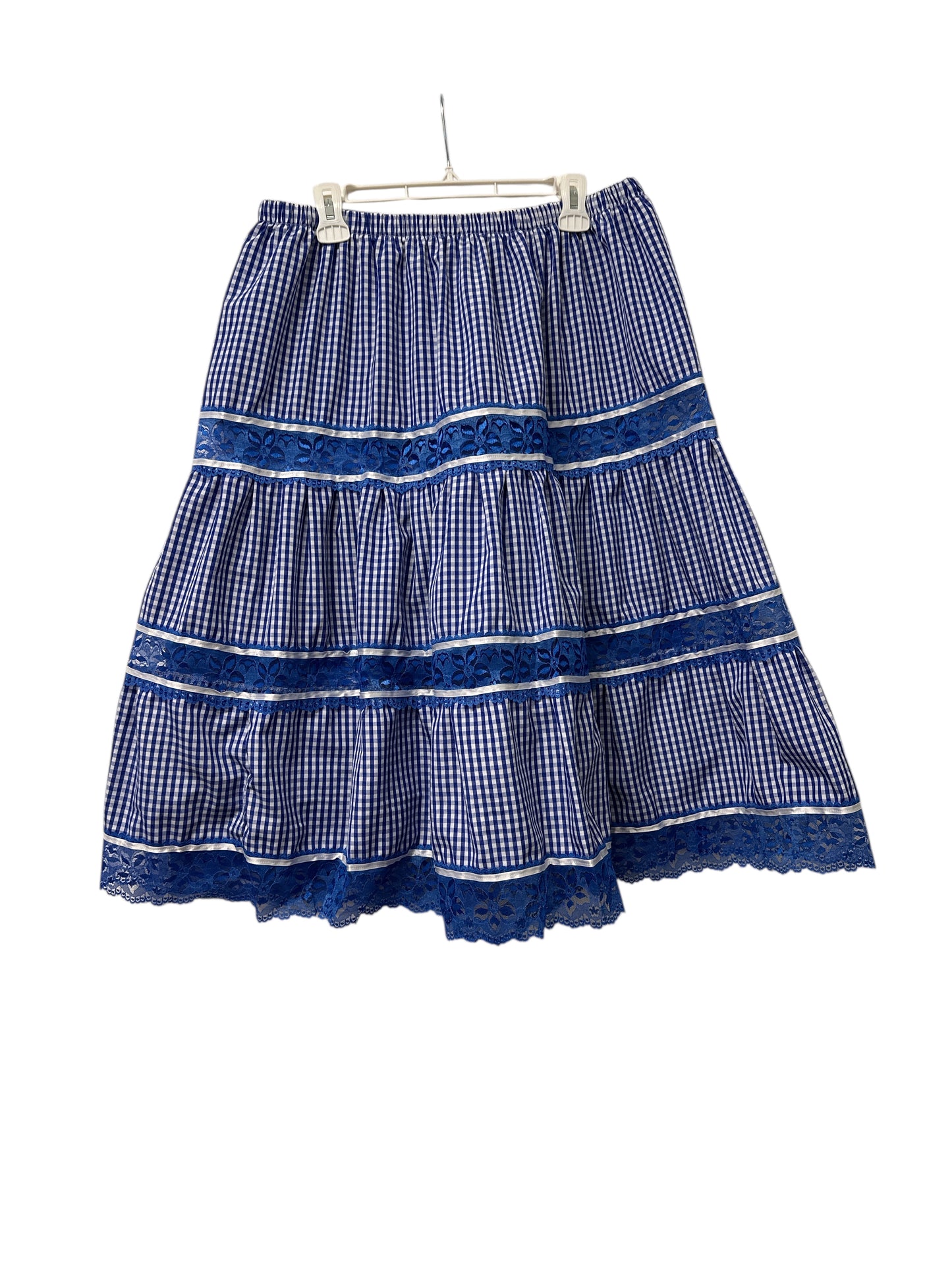 Gingham skirt Yemaya size XL