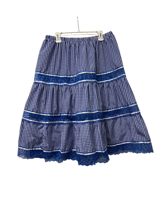 Gingham skirt Yemaya size XL