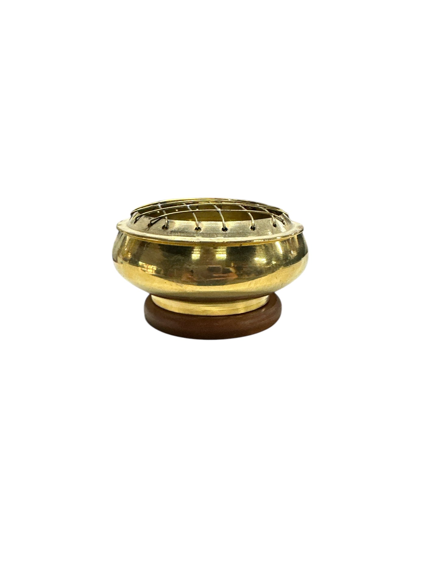 Quemador de incienso vase madera 2.5” diametro