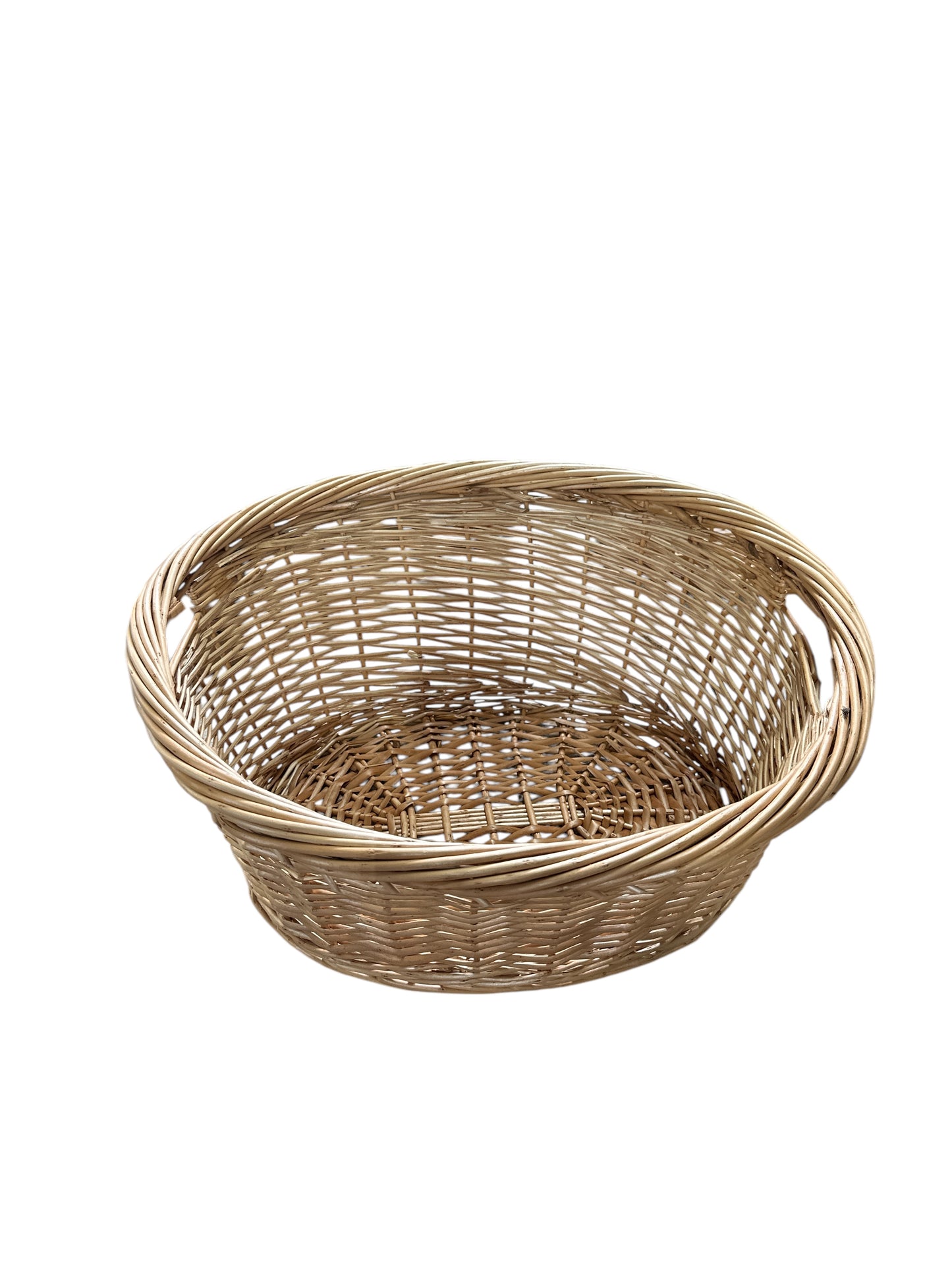 Wicker basket (Cesta) 21”W x 10”H