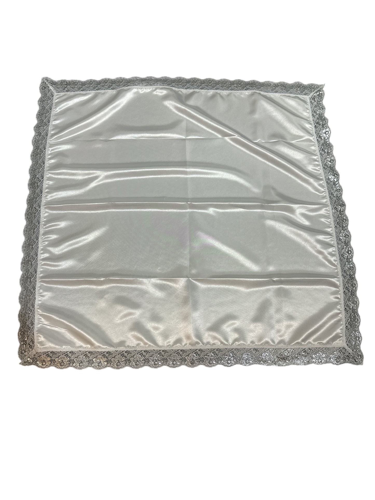 Satin and Lace trimming Cloth 36"x 36"