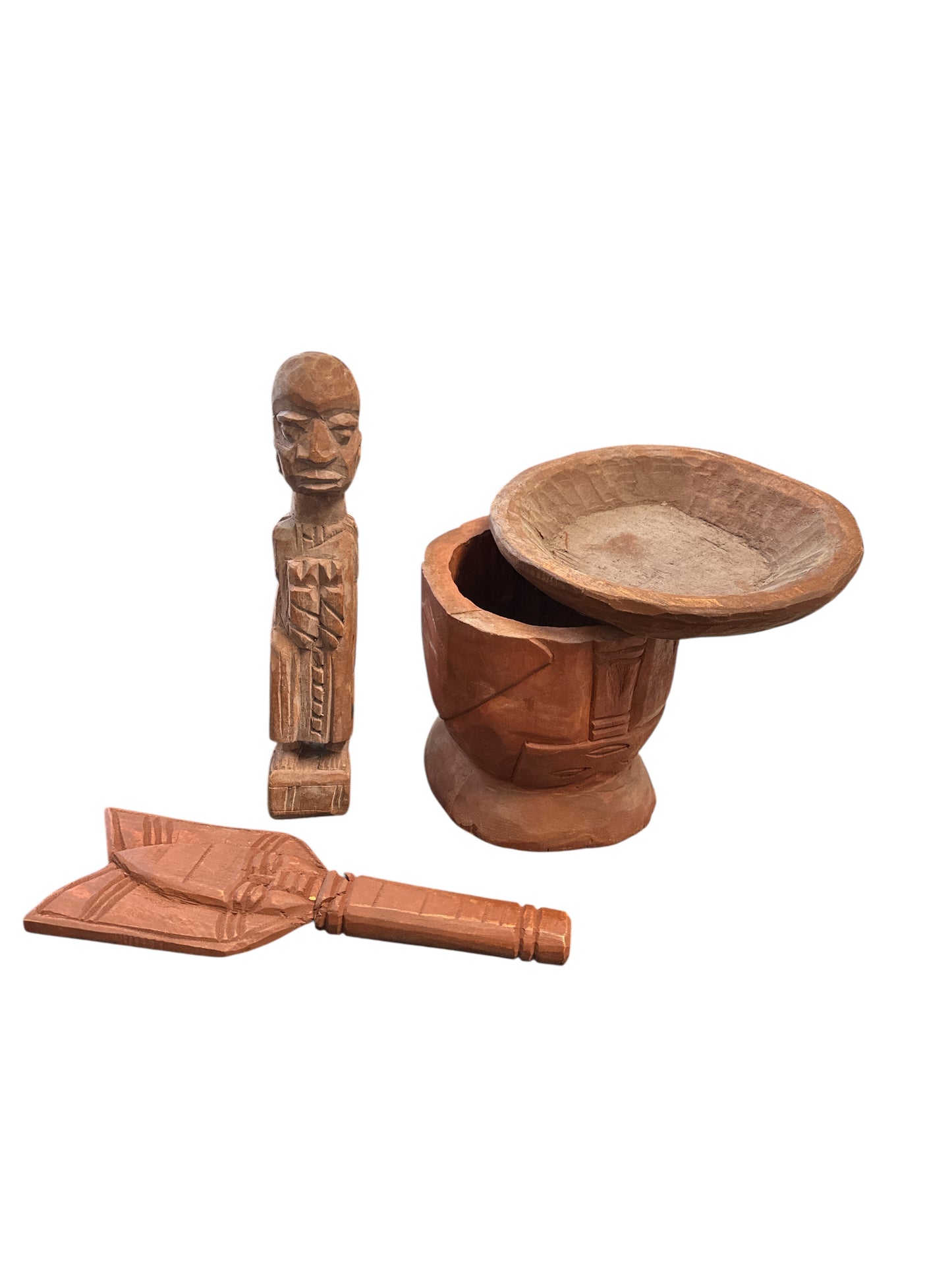 Shango Set  8"H x 9"W made in Nigeria